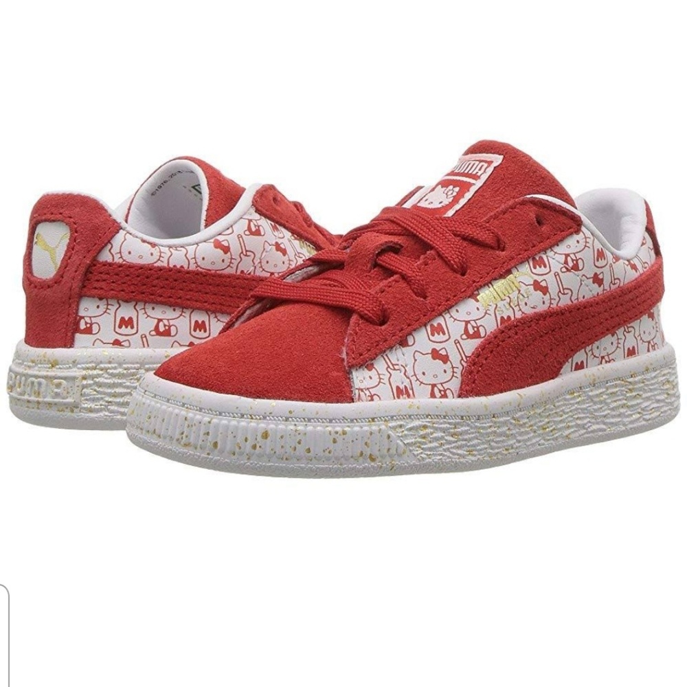 NWT Puma × Hello kitty suede shoes